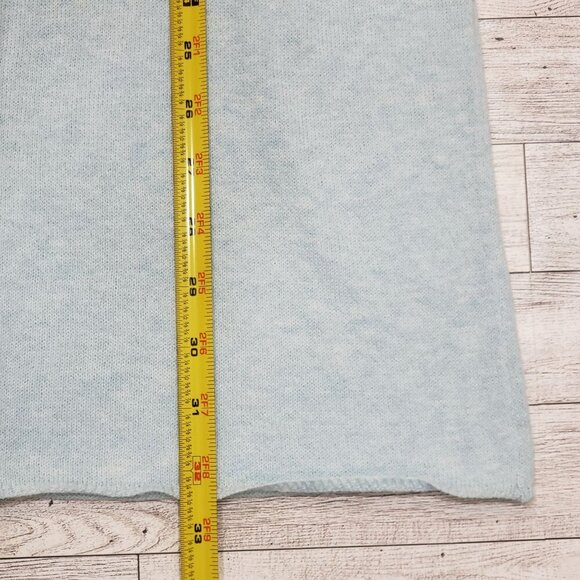 Top it Off Cashmere Blend Long Vest Blue Womens OS Coastal Grandma Beachy NEW - Picture 9 of 9